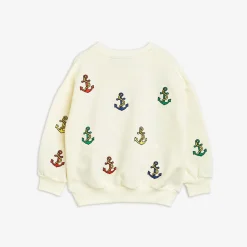 Anchor Embroidered Sweatshirt Offwhite