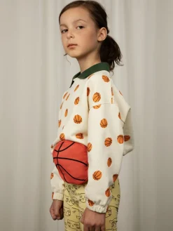 Basketball Collared Sweatshirt