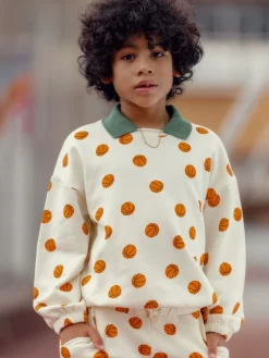Basketball Collared Sweatshirt