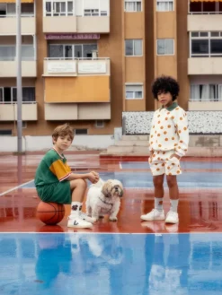 Basketball Collared Sweatshirt