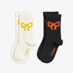 Bow 2-Pack Scallop Socks