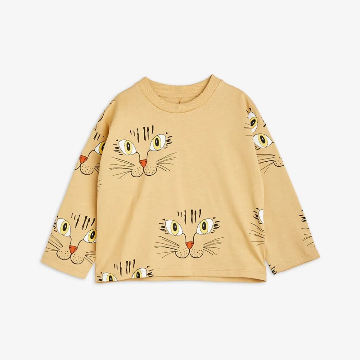 Cat Face Long Sleeve T-Shirt