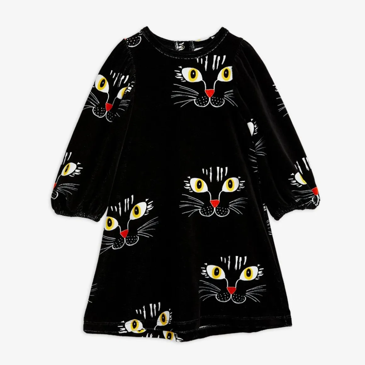 Cat Face Velour Dress