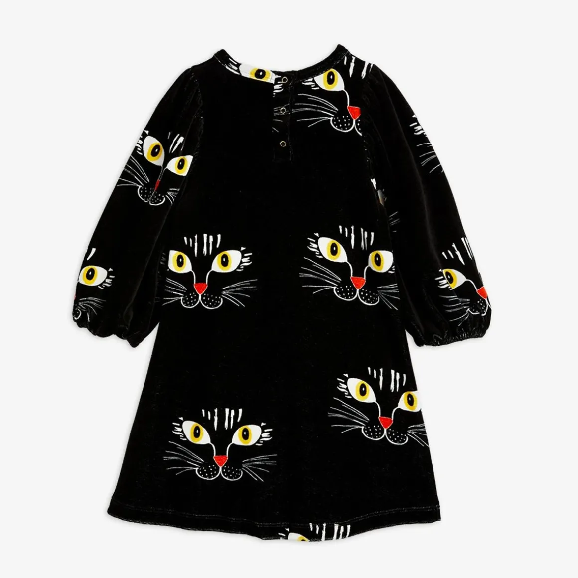 Cat Face Velour Dress