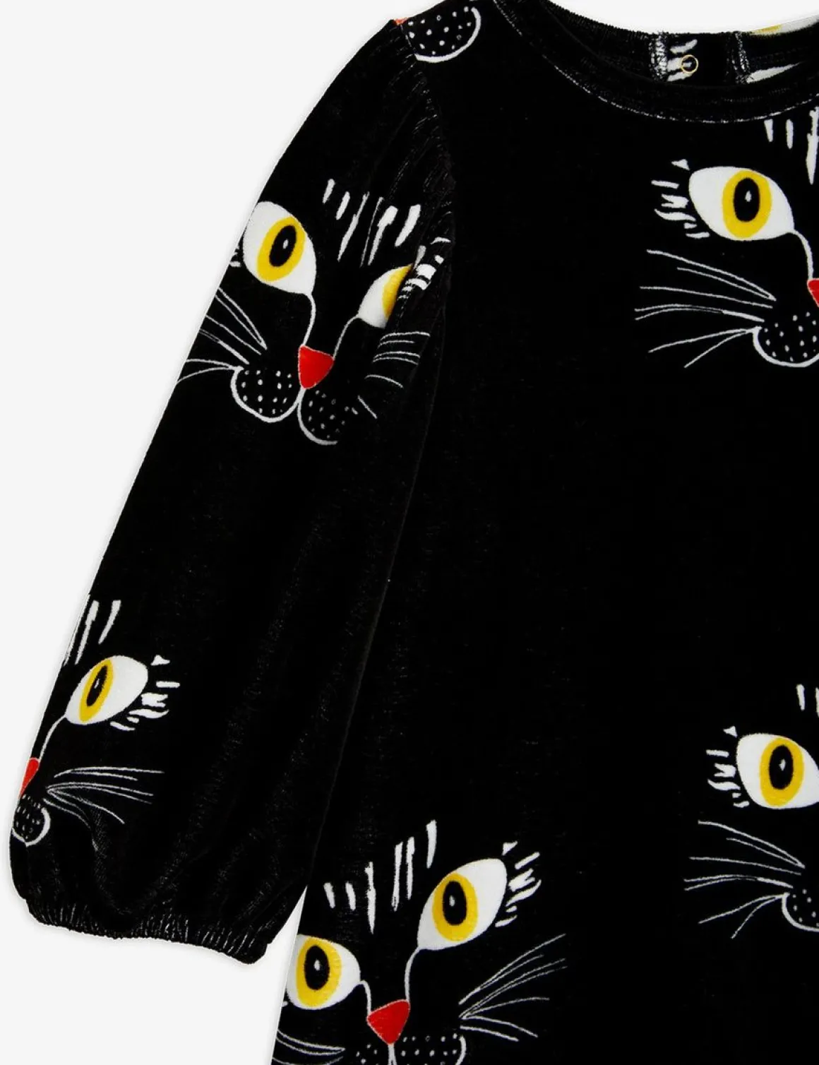 Cat Face Velour Dress