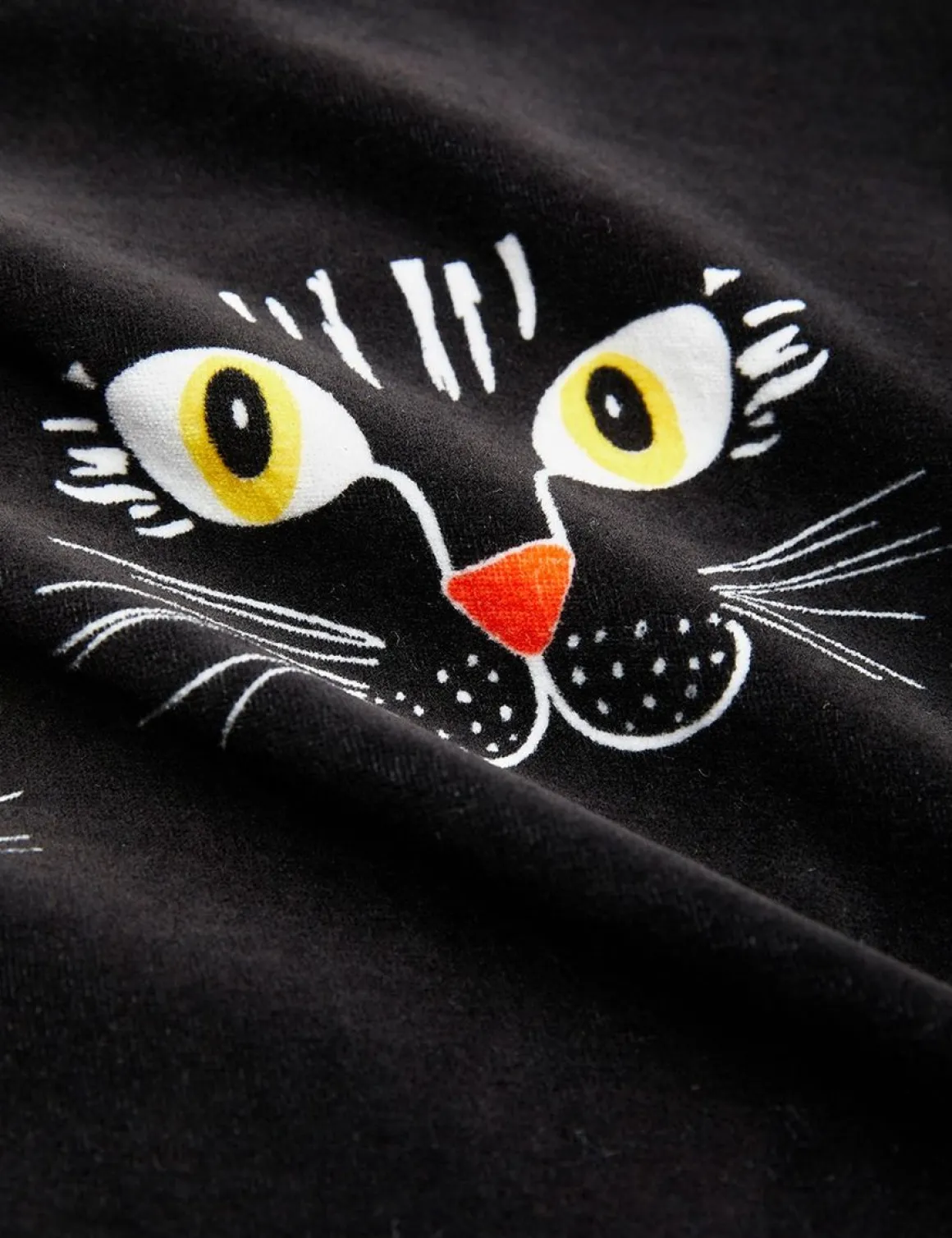 Cat Face Velour Dress