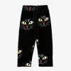 Cat Face Velour Trousers