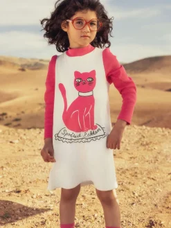 Cat Long Sleeve Dress