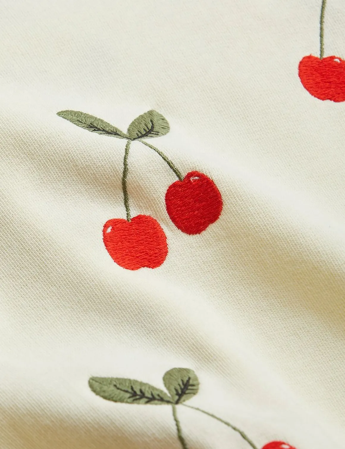 Cherry Embroidered Sweatpants
