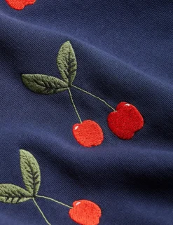 Cherry Embroidered Sweatshirt