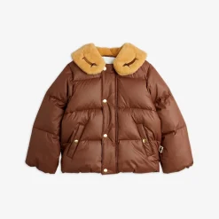 Dog Embroidered Puffer Jacket