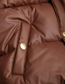 Dog Embroidered Puffer Jacket
