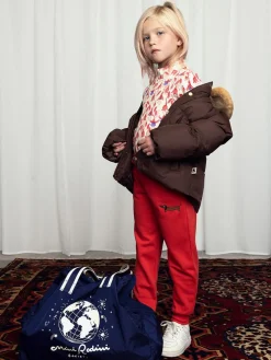 Dog Embroidered Puffer Jacket