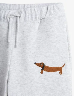 Dog Embroidered Sweatpants