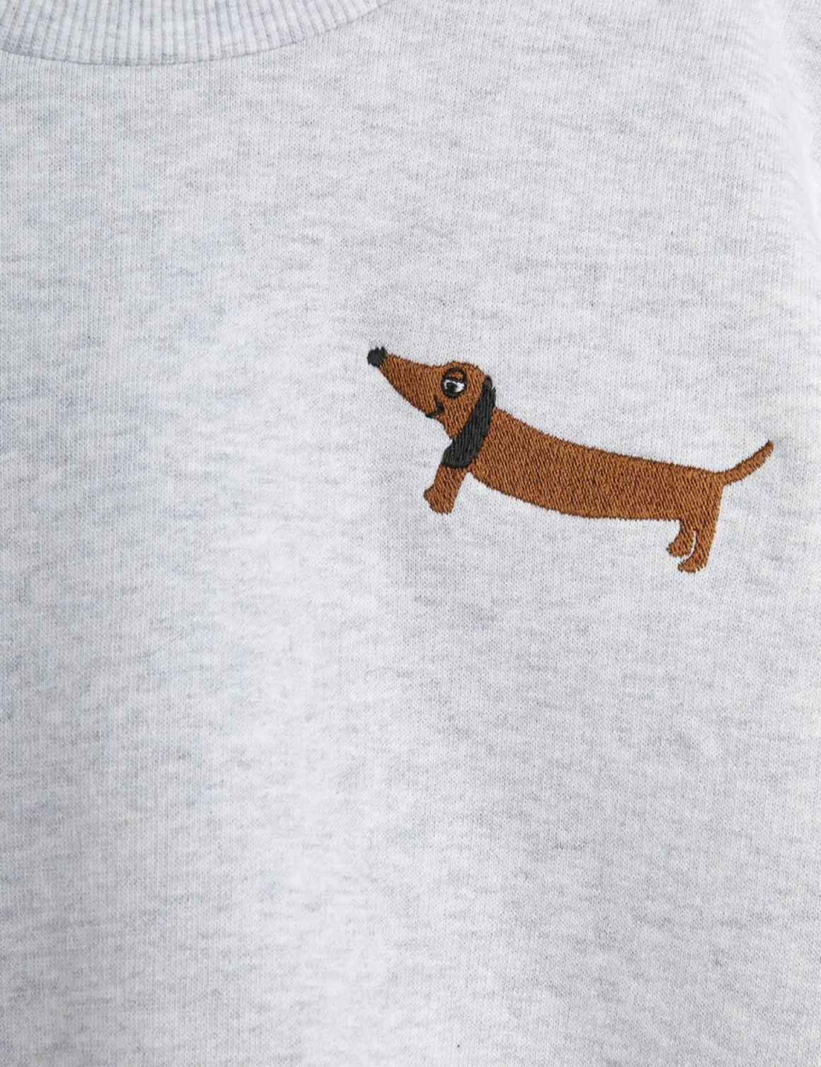 Dog Embroidered Sweatshirt