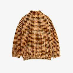 Dog Embroidered Velour Half-Zip
