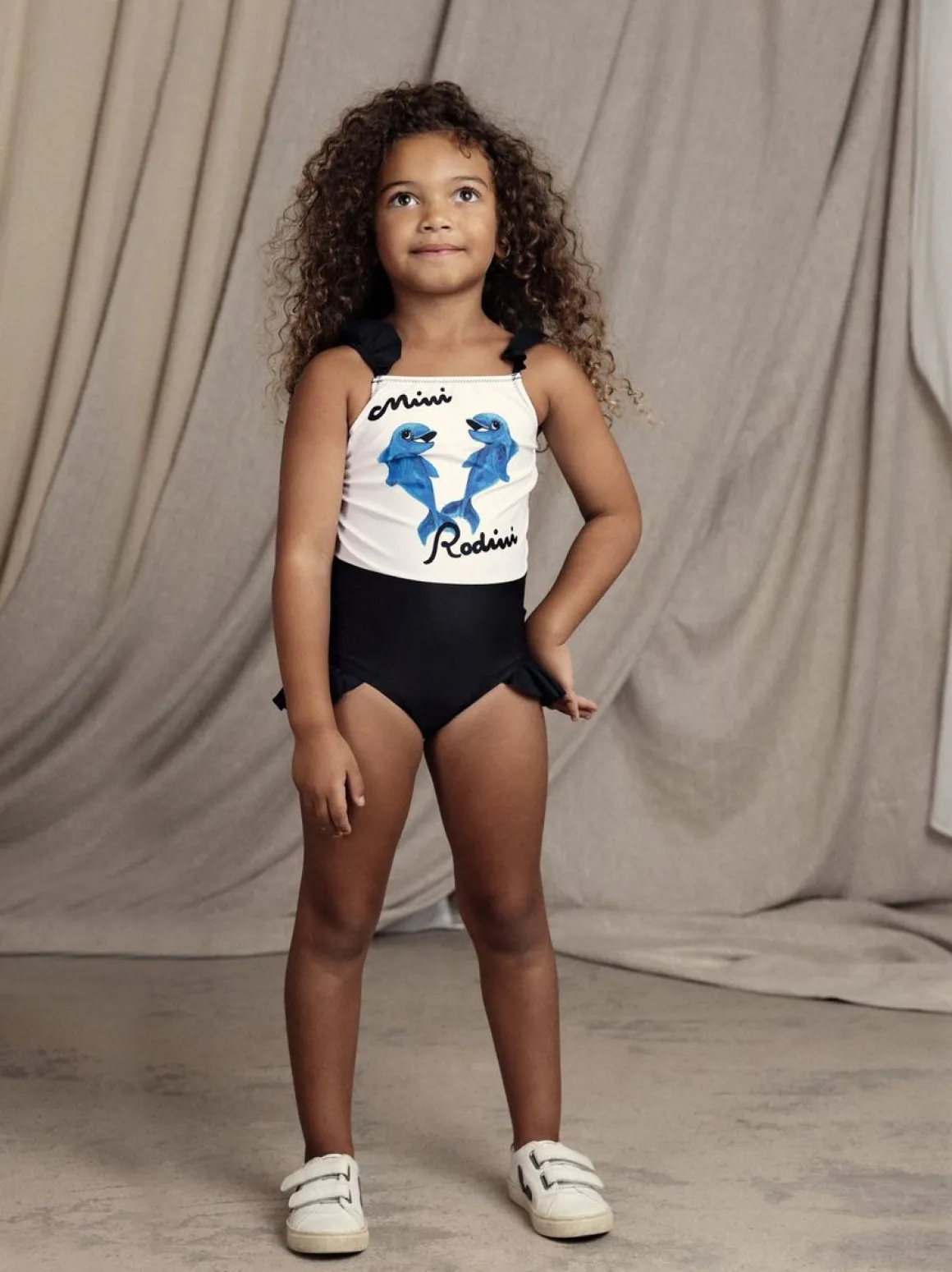 Dolphins Frill UV Swimsuit