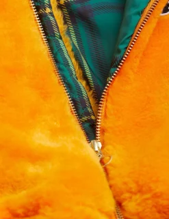 Faux Fur Aviator Jacket