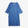 Flower check woven kaftan