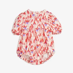 Fuchsia Woven Bodysuit