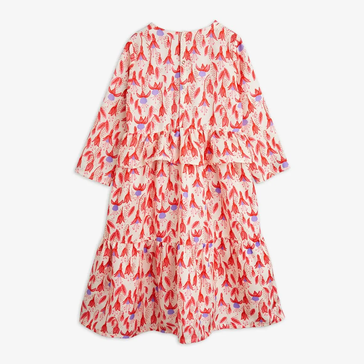 Fuchsia Woven Frill Dress
