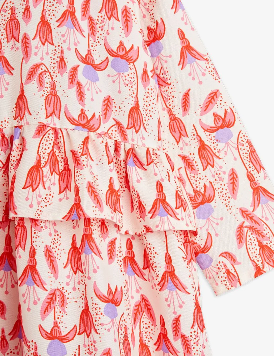 Fuchsia Woven Frill Dress