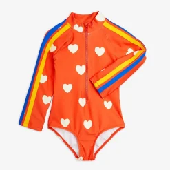 Hearts Long Sleeve UV-Swimsuit