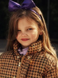 Houndstooth Puffer Jacket