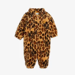 Leopard Faux Fur Baby Overall