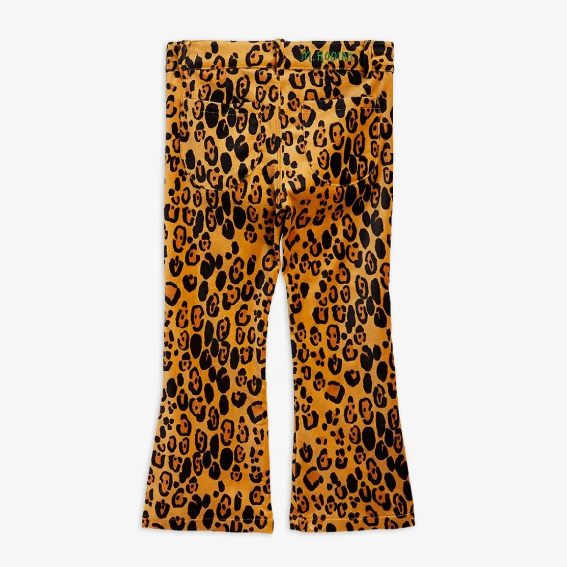 Leopard Flared Velvet Trousers