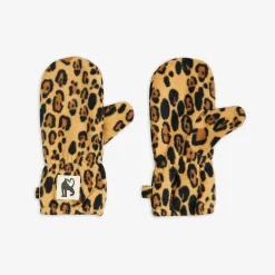 Leopard Fleece Mittens