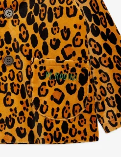 Leopard Velvet Blazer