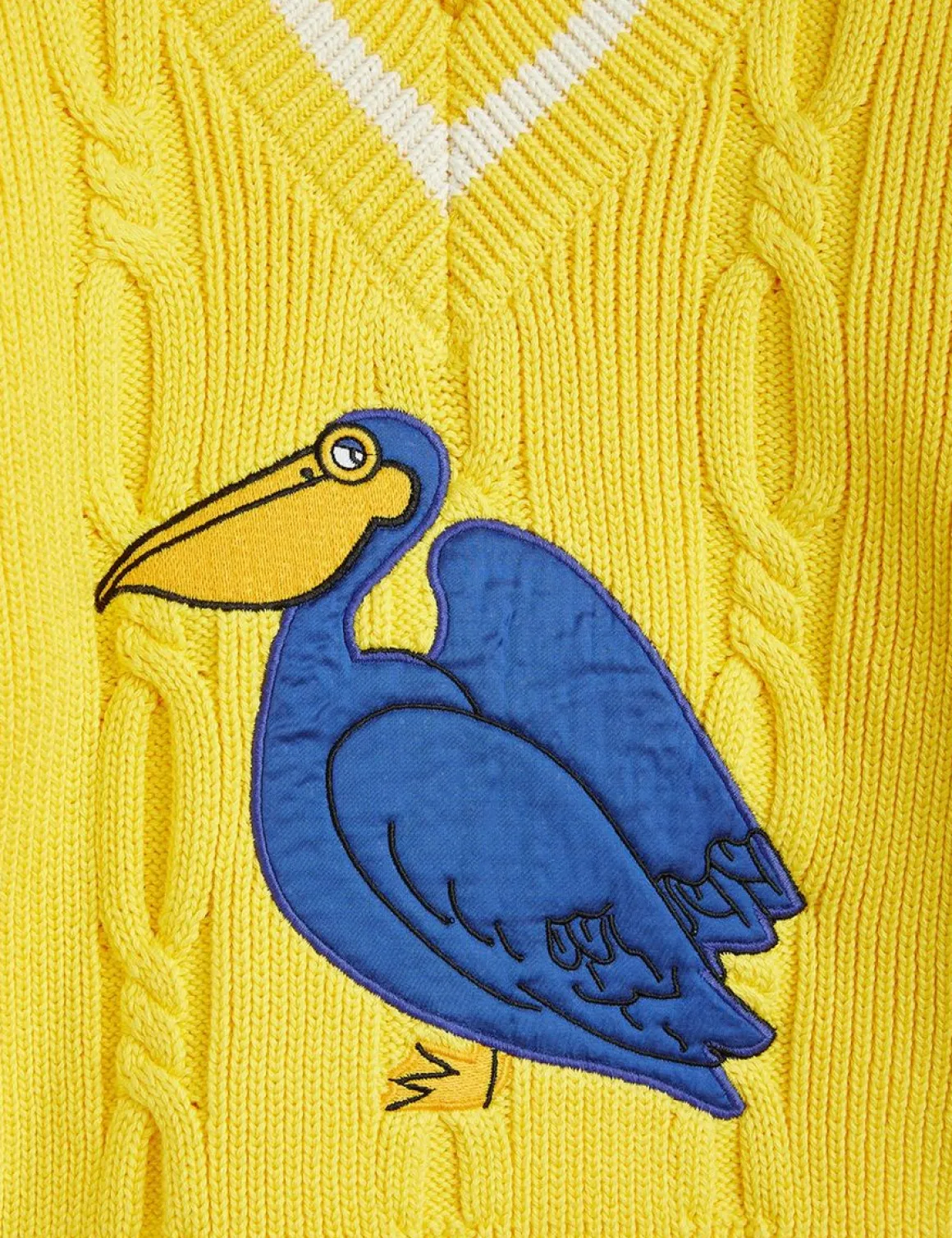 Pelican Knit V-Neck Sweater