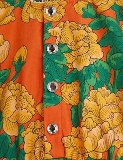 Peonies Woven Dress