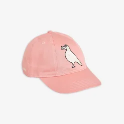 Pigeon Embroidered Cap Pink