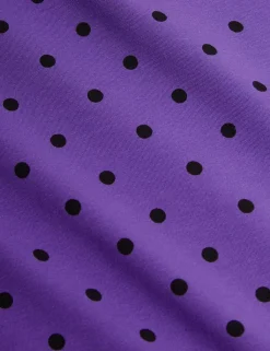 Polka Dot Flared Trousers