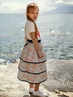 Seersucker Frill Skirt