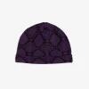 Snakeskin Beanie Purple