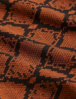 Snakeskin Dress Brown