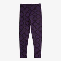 Snakeskin Leggings Purple