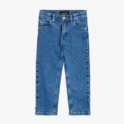 Straight denim jeans