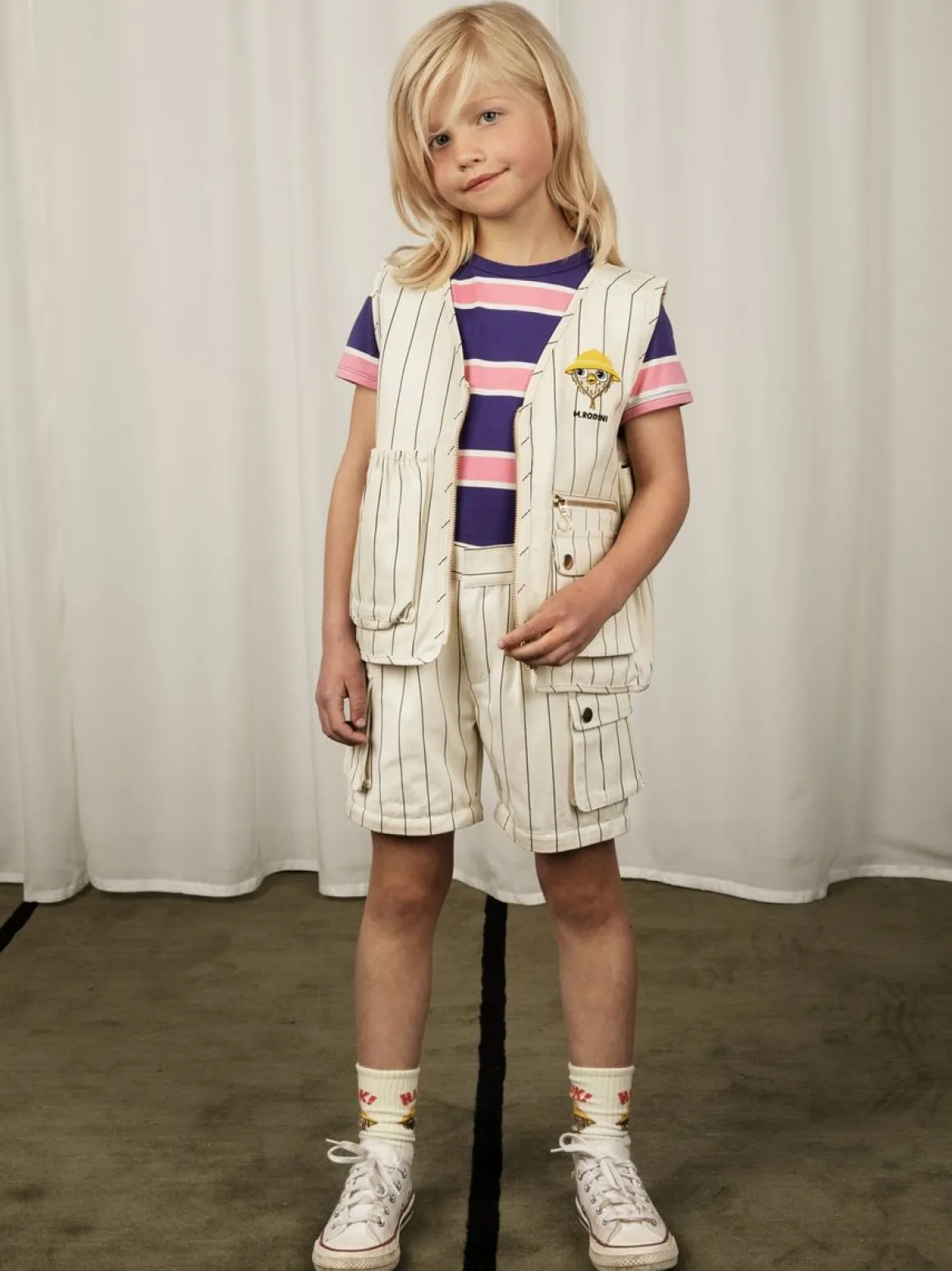 Stripe Cargo Pants