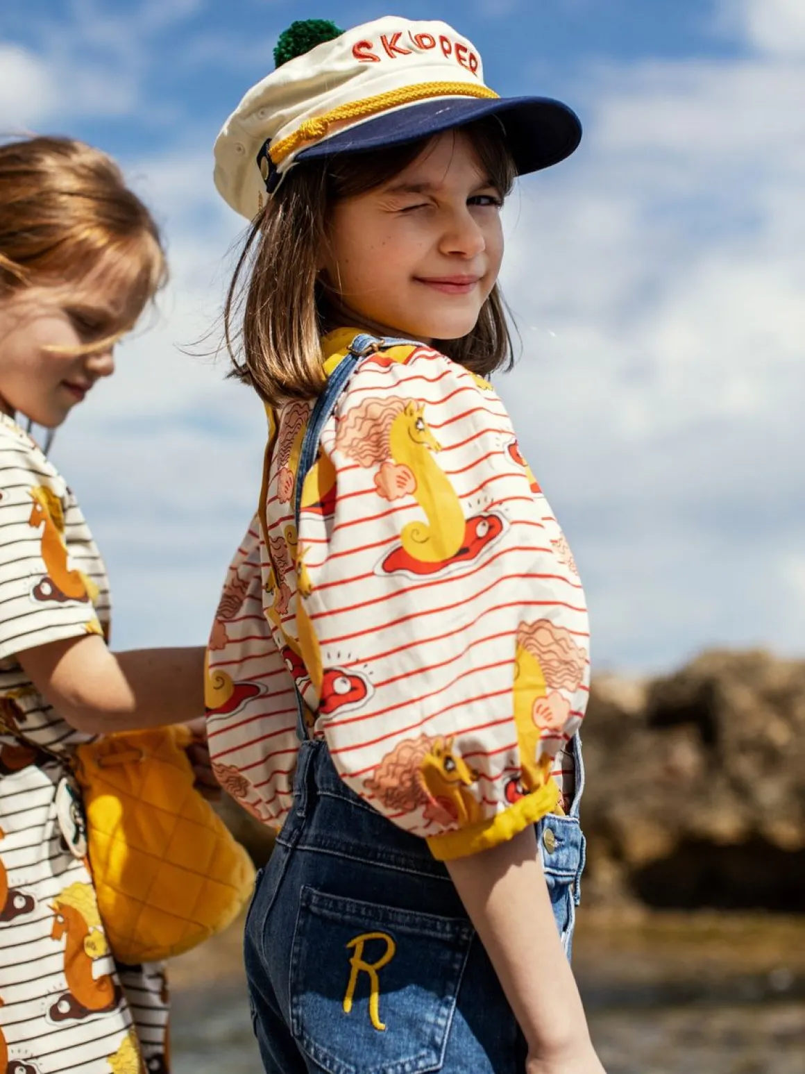 Unicorn Seahorse Woven Blouse