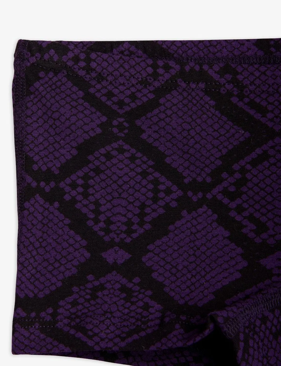 Upcycled Snakeskin Hipsters Purple