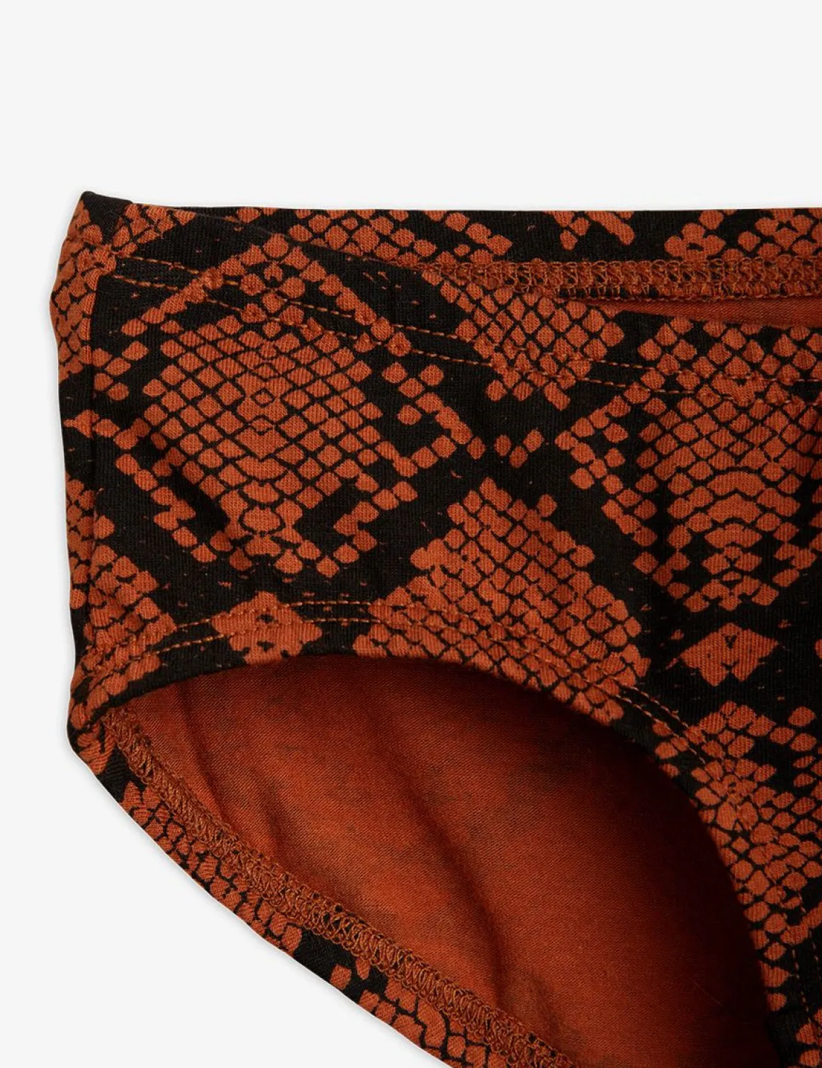 Upcycled Snakeskin Panties Brown