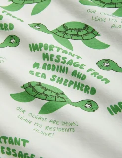 Upcycled Turtle Baby Blanket